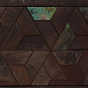 tömör újrahasznosított fa TV-szekrény 140 x 30 x 45 cm