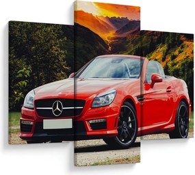 Kép - piros Mercedes (90x60 cm)