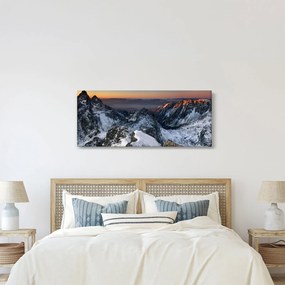 Kép - Napfelkelte a hegyekben (120x50 cm)