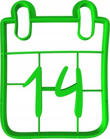 Prémium Mézeskalács lyukasztó Valentin Nap Naptár 14 Február