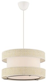 Kábeles függőlámpa HALO 1xE27/60W/230V krémszínű