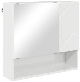 Fürdőszoba bútor szett 5 pcs Magasfényű fehér 61 x 35 x 64 cm