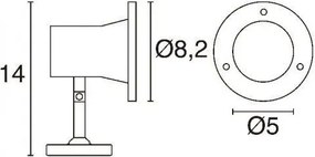 Novolux SEDNA 642A-L0203D-30 Kerti reflektor 1x3W/LED 250LM IP68