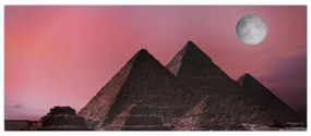 Kép - Piramisok giza, Egyiptom (120x50 cm)