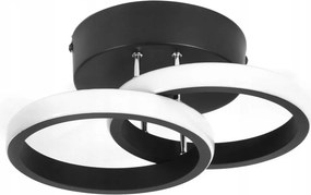 DOMENOLED 308 OKREGI Modern LED Mennyezeti Lámpa Fekete LED IP20