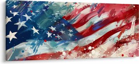 Kép - Az USA zászlaja (120x50 cm)