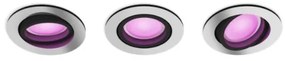 Philips - KÉSZLET 3x LED RGB Dimmelhető beépíthető lámpa Hue 1xGU10/5,7W/230V