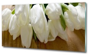 Egyedi üvegkép Fehér tulipán osh-104686883