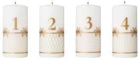 Adventi gyertyák 2025 arany, 4 db - Georg Jensen