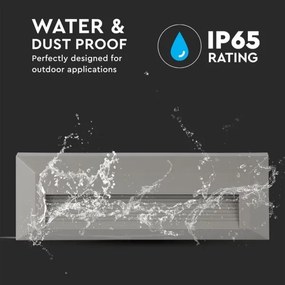 LED kültéri lépcsővilágítás LED/3W/230V IP65 3000K szürke