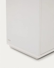 Fehér komód tölgyfa dekorral 180x75x36 cm Abilen – Kave Home