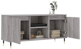 szürke sonoma színű szerelt fa TV-szekrény 104x35x50 cm