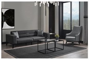 Fotel Balunella (világosszürke + fekete). 1106480