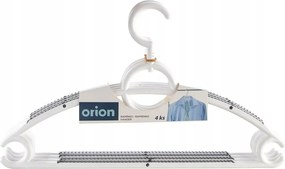 4x Ruhaakasztók Ruházat akasztós fehér forgatható csúszásgátló