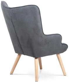 Fülkés fotel lábtartóval GREY2, szürke