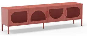 Téglavörös TV-állvány 180x50 cm Tayra – Marckeric