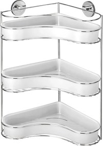 Vacuum-Loc háromszintes öntapadós sarokpolc, max. 33 kg - Wenko