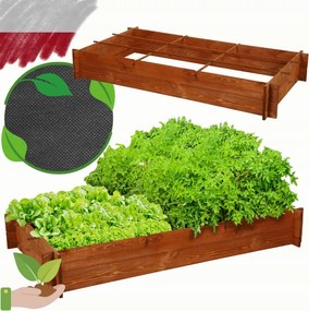 Zöldség fa impregnáló ágyás magasított láda herbárium 80x150cm