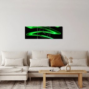 Kép - neonhullámok (órával) (90x30 cm)