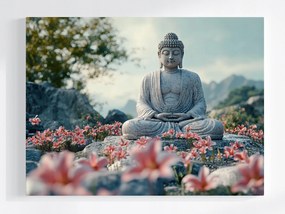 Poszter Vallás Szobor Buddha Szobor Zen Meditáció 80x60