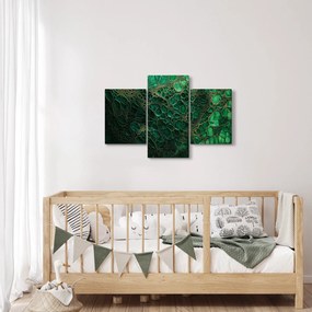 Kép - Zöld mikroszkópos kép (90x60 cm)