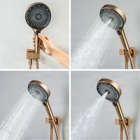 Zuhanyrendszer ELITE EDITION BSC1305 falba süllyesztett kivitelben, termosztáttal és LED-kijelzővel, többféle felülettel