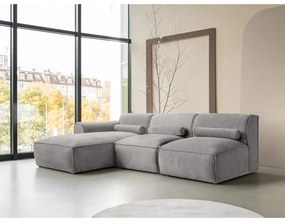 Világosszürke sarokkanapé (bal oldali) Flex Felix – Miuform