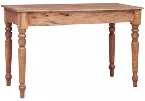 vidaXL tömör mahagóni fa íróasztal fiókokkal 117 x 57 x 75 cm