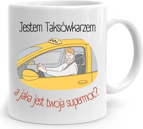 Bögre Ajándék Taxisofőrnek Taxisofőr Vagyok, fényképes nyomattal