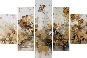 Kép - Absztrakt virágos festmény (150x105 cm)