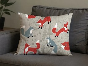 2 db Díszpárnahuzat FOXIVA 40x60 cm, szürke