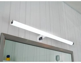 LED fürdőszobai tükörvilágítás, 12W/230V, 59,5 cm, IP44, fényes króm