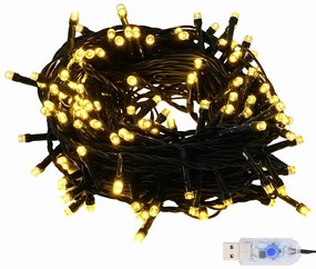 Karácsonyi Díszgömb Készlet 300 LED-del 120 pcs Ezüst Műanyag