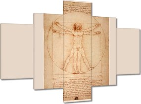 Festmények 100x70 A vitruvius ember da Vinci