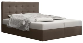 Franciaágy Boxspring 160 cm Duel 1 (barna) (matraccal és tárolóhellyel). 1046429