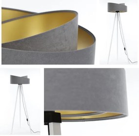 Állólámpa GALAXY 1xE27/60W/230V szürke/fehér