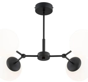 Csillár rúdon FOTON 4xE14/10W/230V fekete