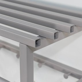 Szürke-bézs fém fali fogas polccal Rizzoli – Spinder Design