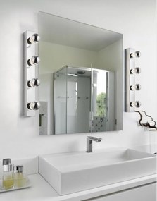 Fényes ezüstszínű fali lámpa Theatro – Trio