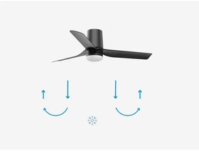 FARO 33834-1TW-LED Dimmelhető ventilátor MINI PUNT TUB S LED/10W 2700/4000/6000K + távirányító