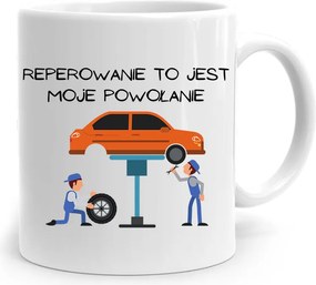 Bögre Ajándék Szerelőnek Javítás Hivatás fényképes nyomtatással