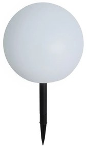 Kültéri lámpa fehér 30 cm, LED-del, IP44, napenergia, RGBW - Ludger