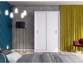 SAPHIRA tolóajtós gardrób 150x215 cm, fehér