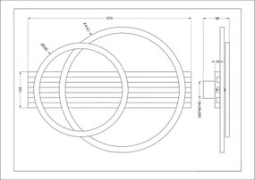Zuma Line C230617002B - LED mennyezeti lámpatest SERANA LED/40W/230V