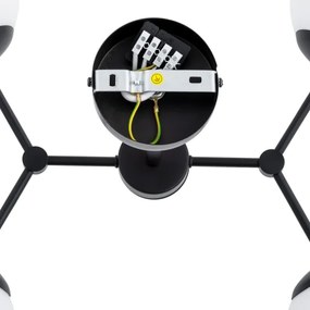 Csillár rúdon FOTON 4xE14/10W/230V fekete