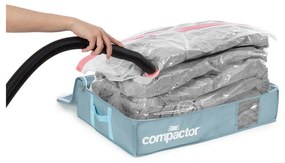 Vákuumos műanyag ágy alatti tárolódoboz 65x45x15,5 cm Blue Edition – Compactor