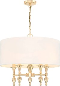 Cosmolight klasszikus csillár austin arany cosp05180au-wh