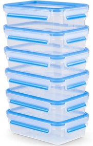 Tefal - KÉSZLET 6x Élelmiszer tartó 0,8 l MASTER SEAL FRESH kék