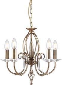 Elstead Lighting AEGEAN AG5-AGED-BRASS Csillár 5x60W/E14