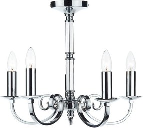 DAR LIGHTING MUR0550 MURRAY Klasszikus Csillár Csiszolt Króm E14 IP20